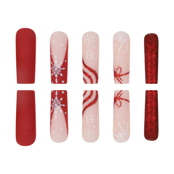 Festive Themed Press-On Nails Stornfield