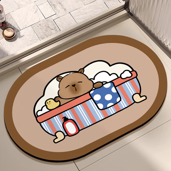 Cartoon Character Bathroom Mat