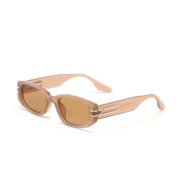 Women's fashionable rectangular sunglasses with elegant metal accents Stornfield