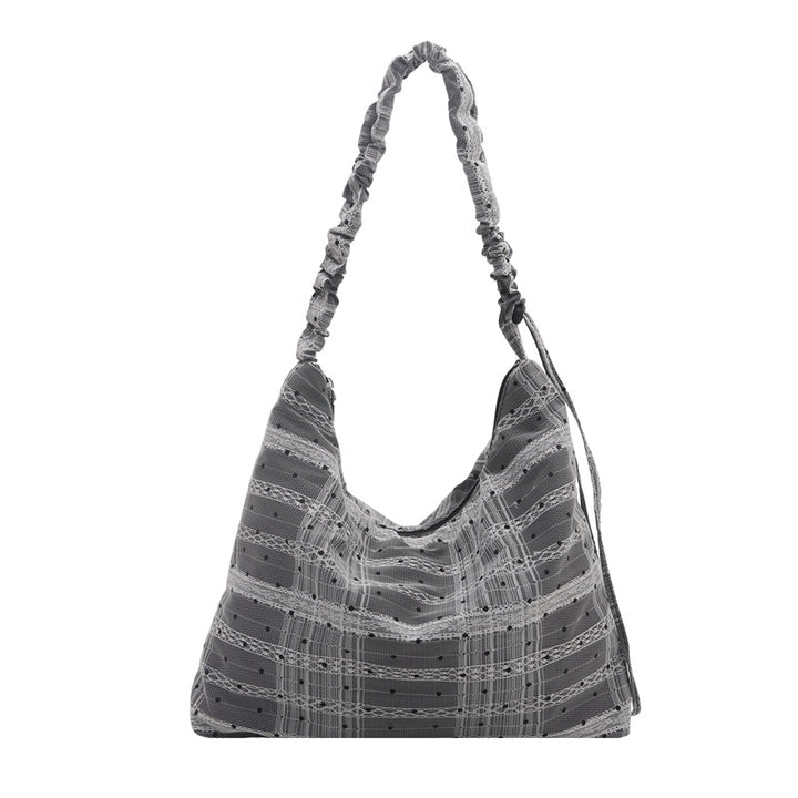 Textured Fabric Shoulder Bag