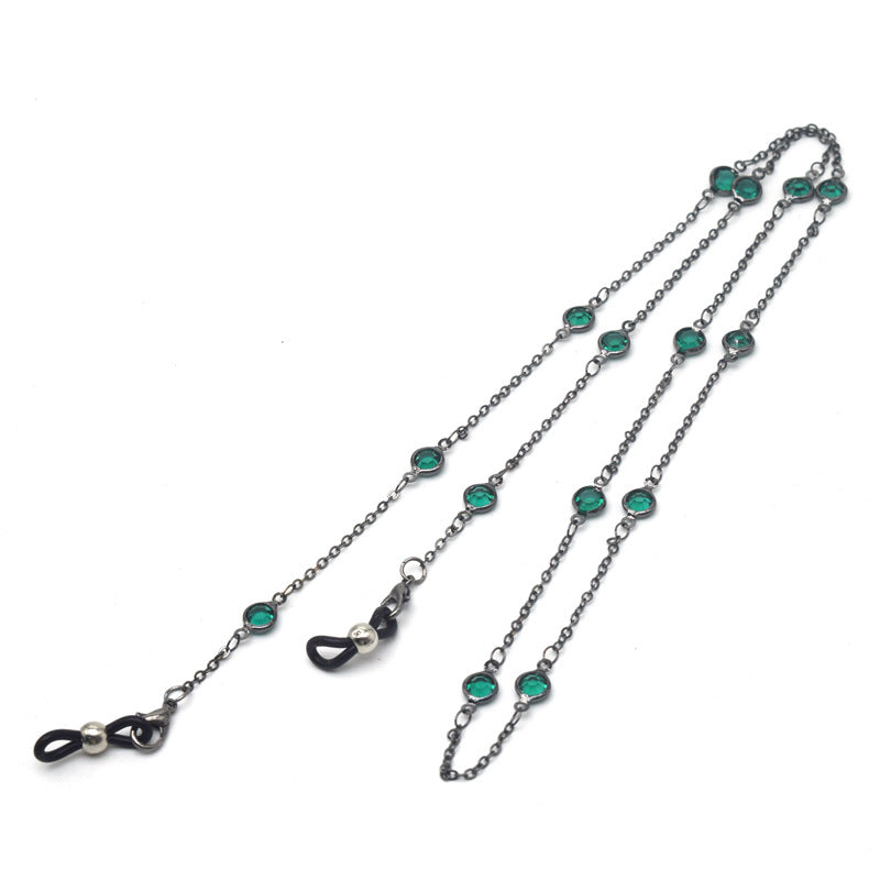 Stylish Crystal-Accented Eyewear Chain Stornfield