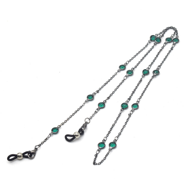 Stylish Crystal-Accented Eyewear Chain Stornfield
