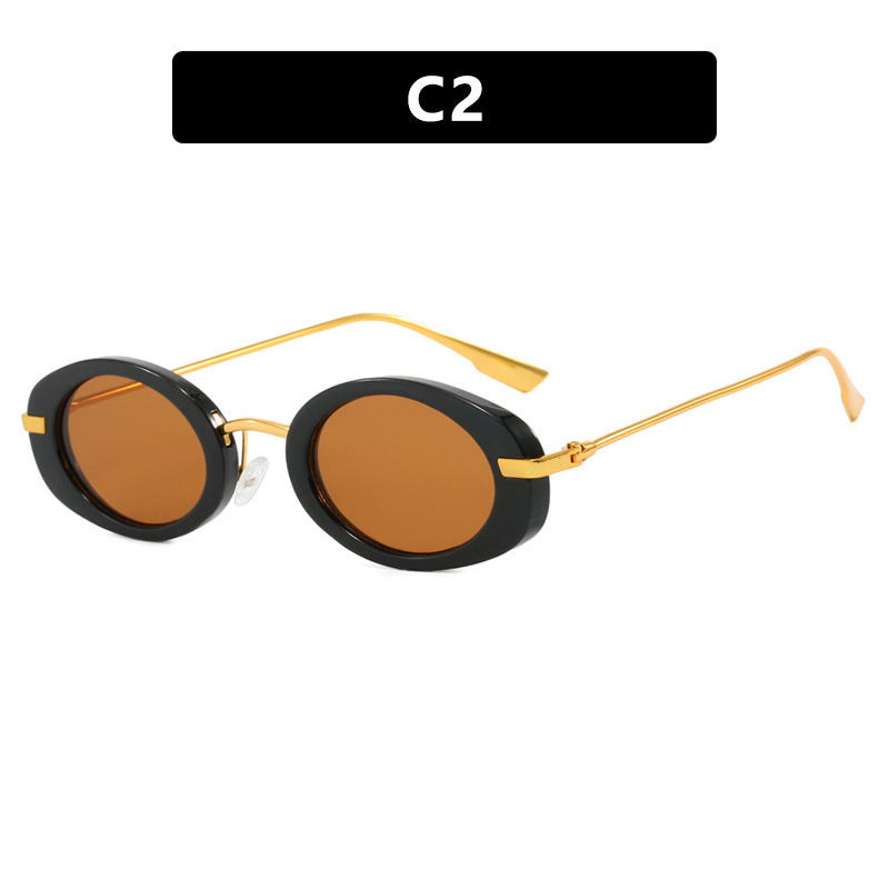 Ladies fashionable sunglasses in elegant oval design Stornfield