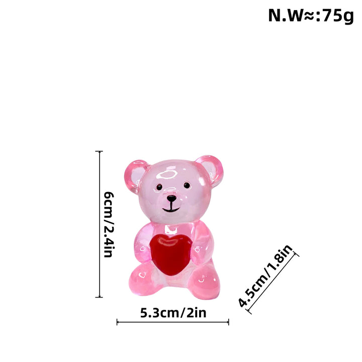 Decorative bear figure with heart Stornfield