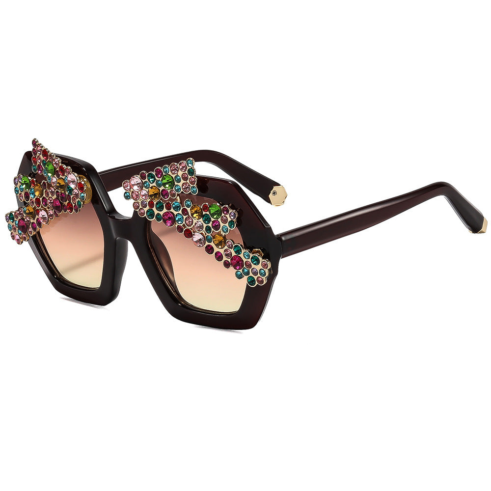 Women’s statement sunglasses with sparkling crystal frame Stornfield