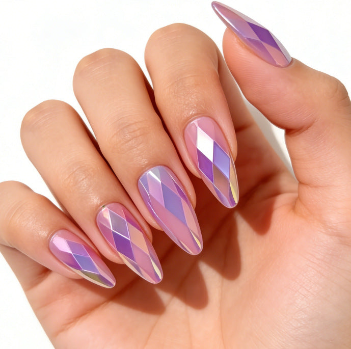 3D Geometric Pattern Nail Art Enhancements Stornfield