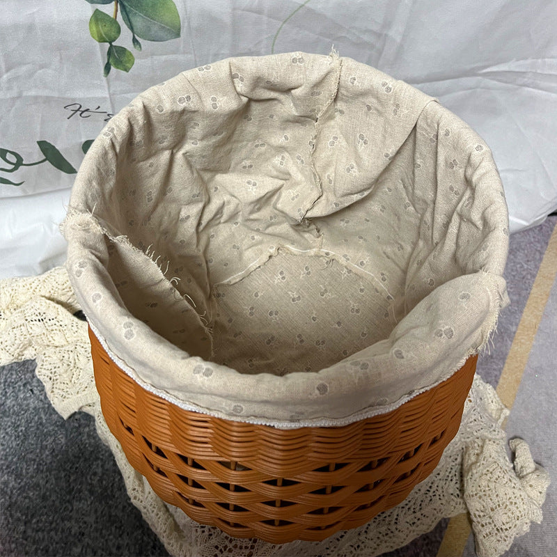 Women High-Quality Storage Basket with Padded Lid Stornfield