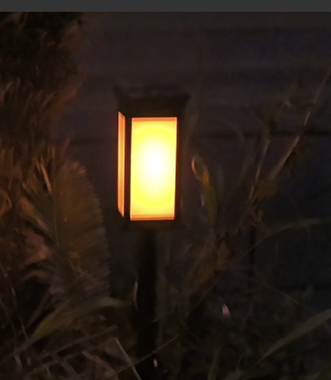 LED Garden Stake Lantern With Frosted Acrylic Panel And Weatherproof Metal Frame Stornfield