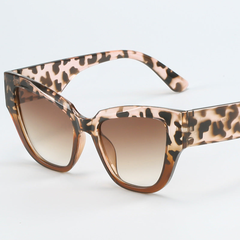 Women's Cat Eye Sunglasses with extravagant Leopard Print Stornfield