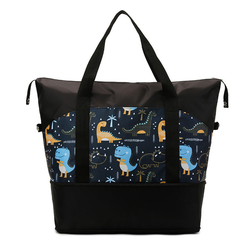 Playful Cat-Themed Travel Duffle Bag