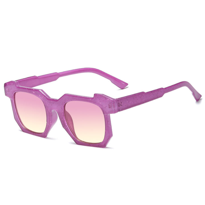 Ladies geometric sunglasses with striking, high-quality plastic frame Stornfield