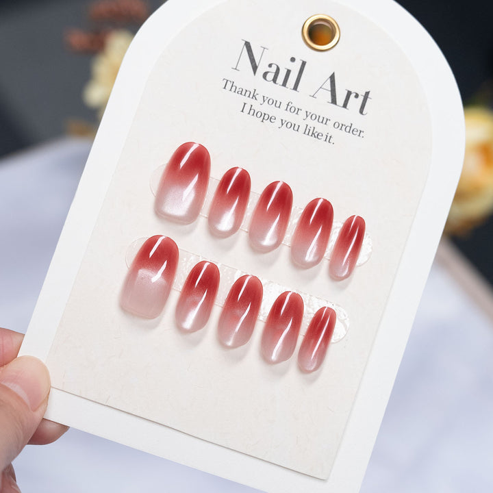 Ombre Stiletto Press-On Nails with Glitter Accents