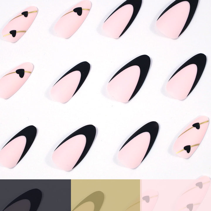 Heart-Accent Stiletto Nail Enhancements Stornfield