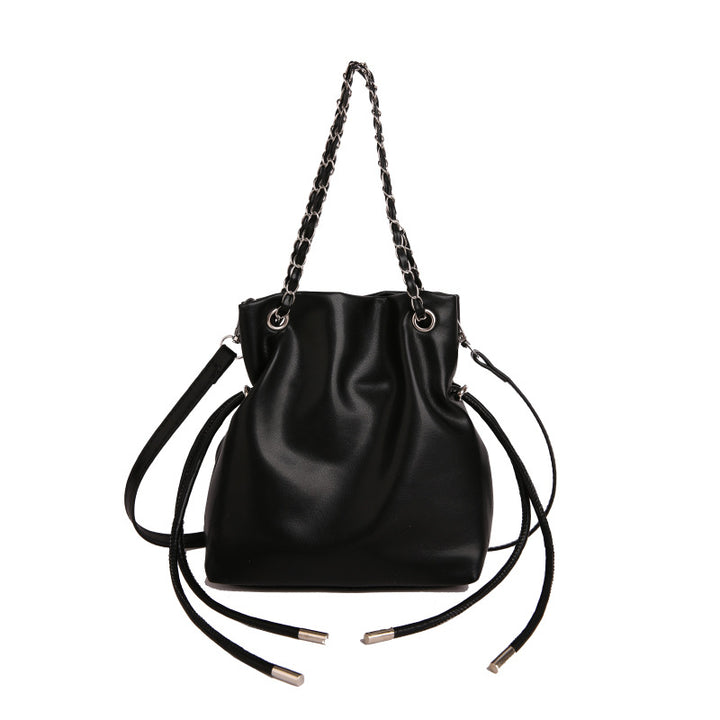 WoChic Slouchy Leather Bucket Bag Stornfield