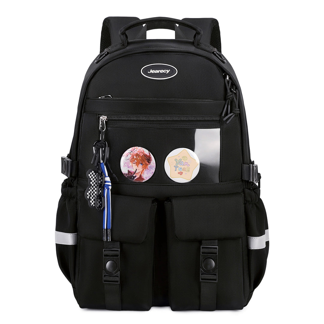 Versatile Cartoon-Embellished Casual Backpack Stornfield