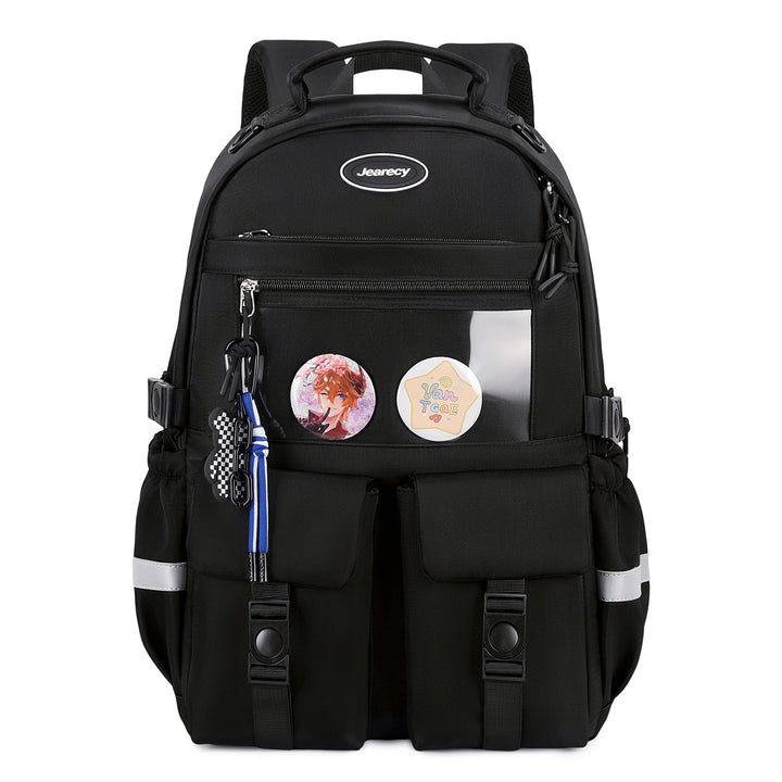 Versatile Cartoon-Embellished Casual Backpack Stornfield