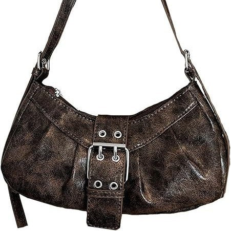 Shoulder bag with trendy design and decorative buckle closure Stornfield