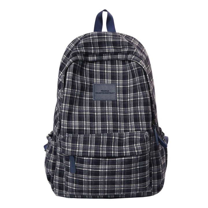 Checked Patterned Casual School Backpack Stornfield