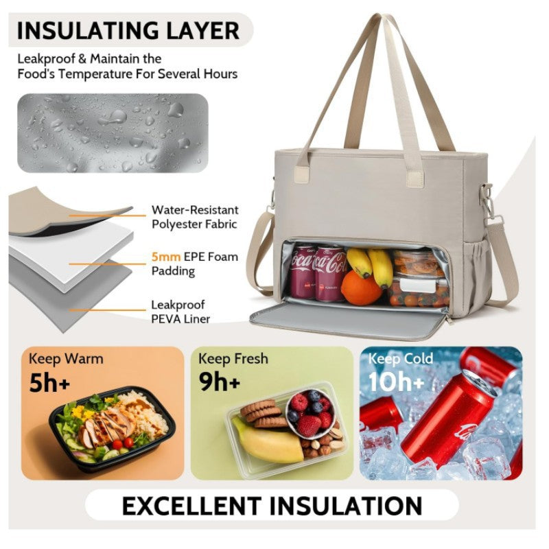 Insulated cooler bag with compartments Stornfield