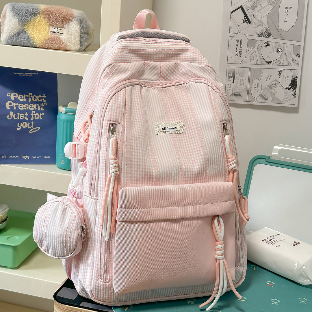Multi-Functional Striped Backpack Stornfield