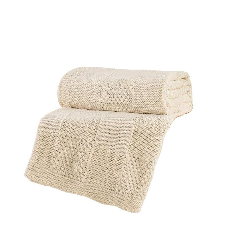 Textured Knit Throw Blanket