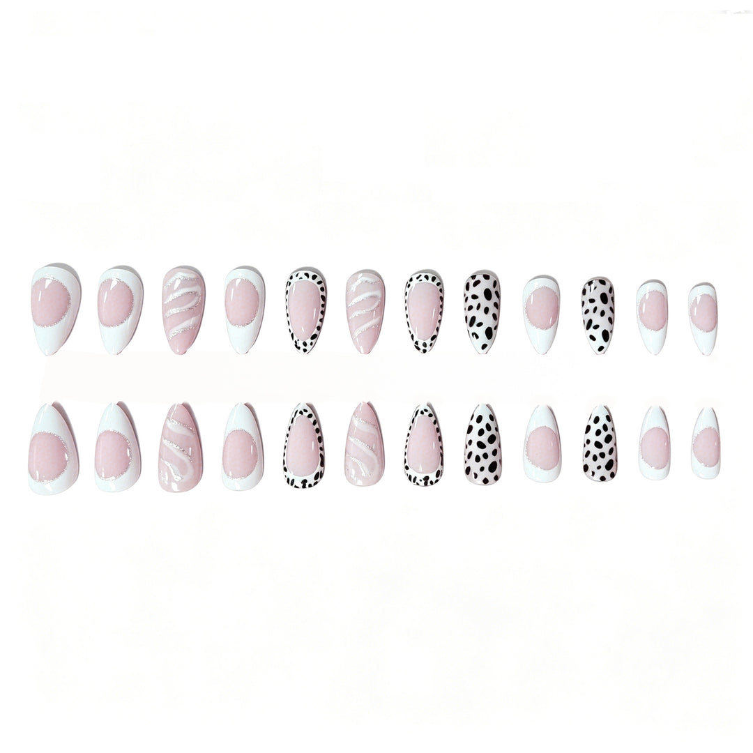 Artistic Almond-Shaped Nail Art Extensions Stornfield