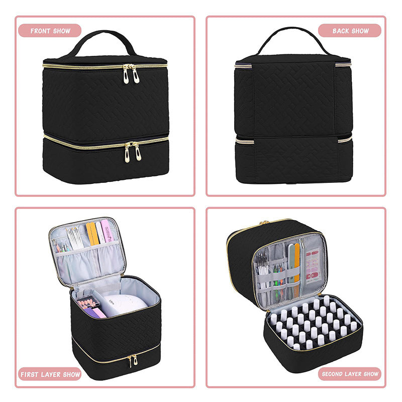 Cosmetic storage bag with multiple compartments Stornfield