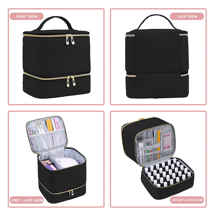 Cosmetic storage bag with multiple compartments Stornfield