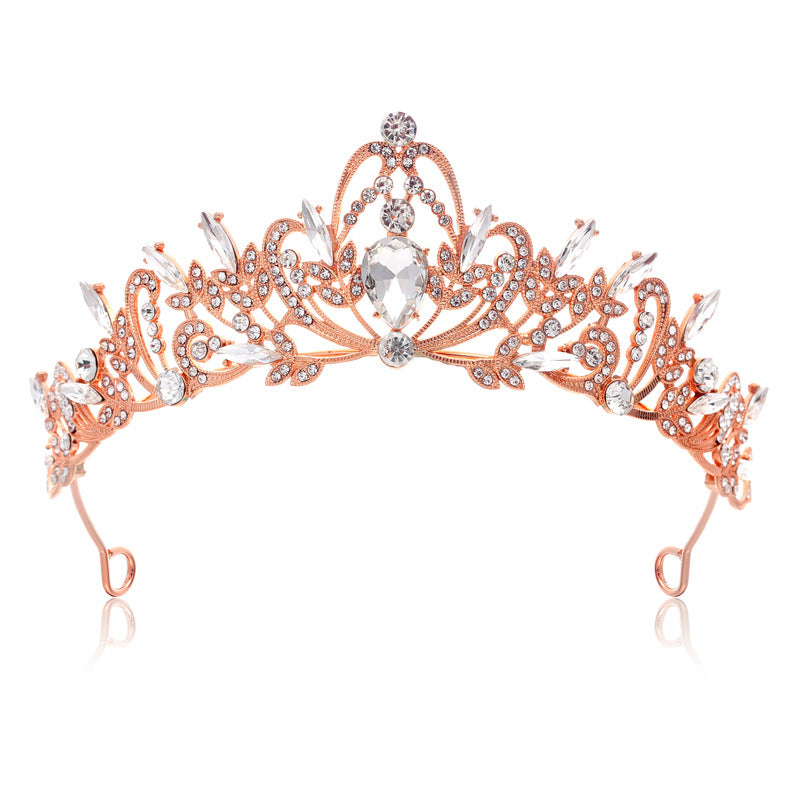 Ladies Elegant Hair Crown with Filigree Crystal Decorations Stornfield
