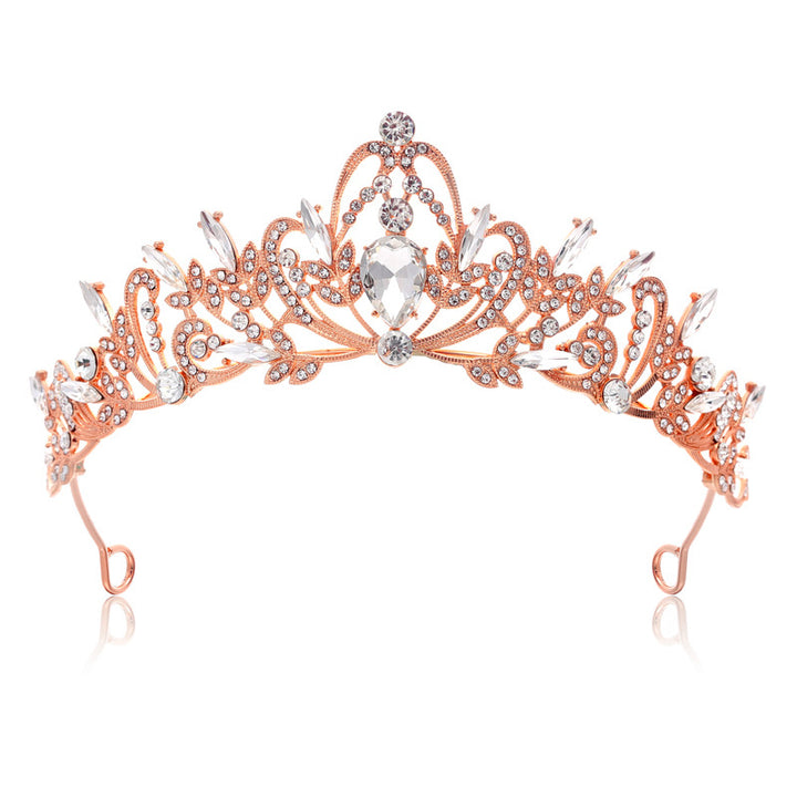Ladies Elegant Hair Crown with Filigree Crystal Decorations Stornfield