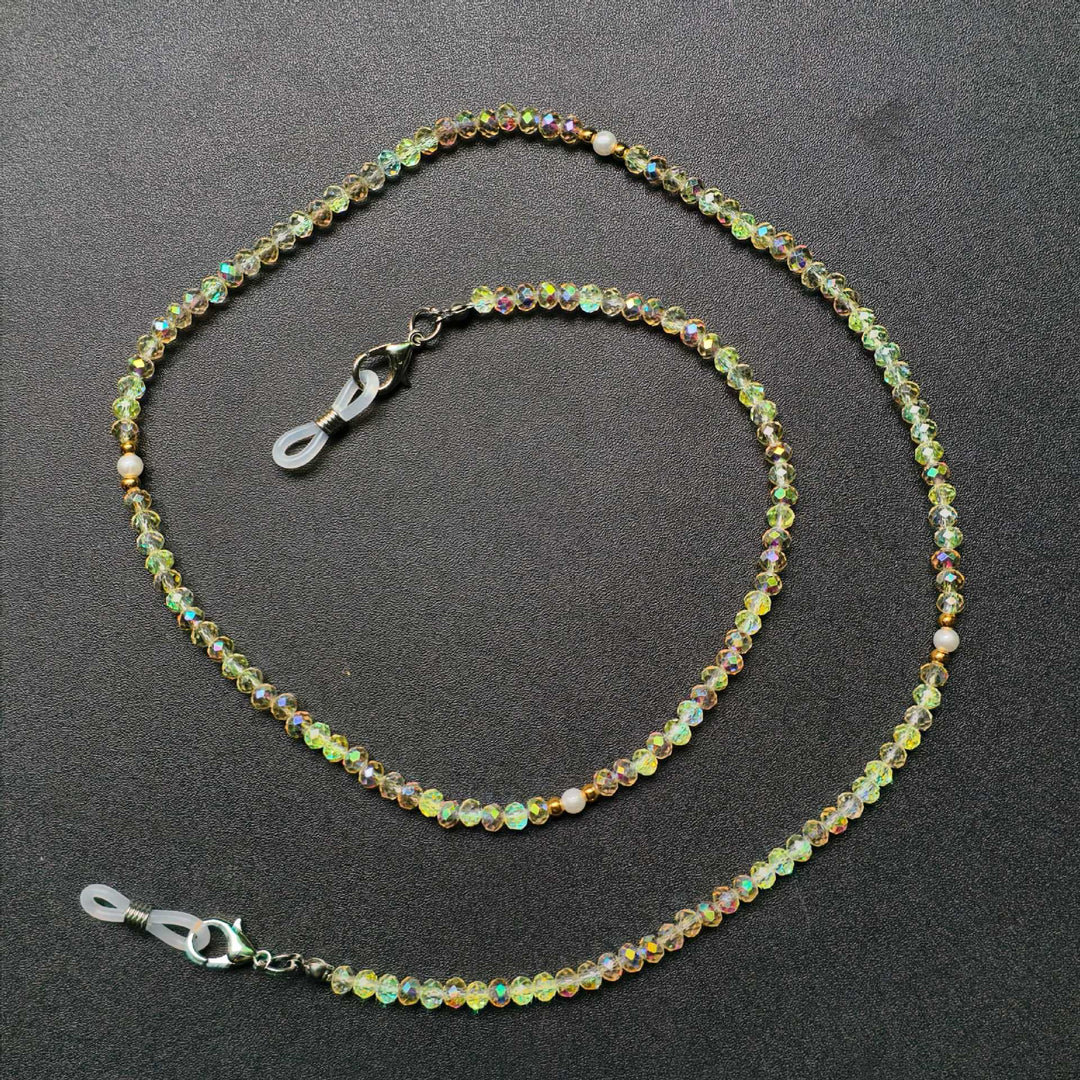 Elegant glasses holder chain with colorful beads Stornfield
