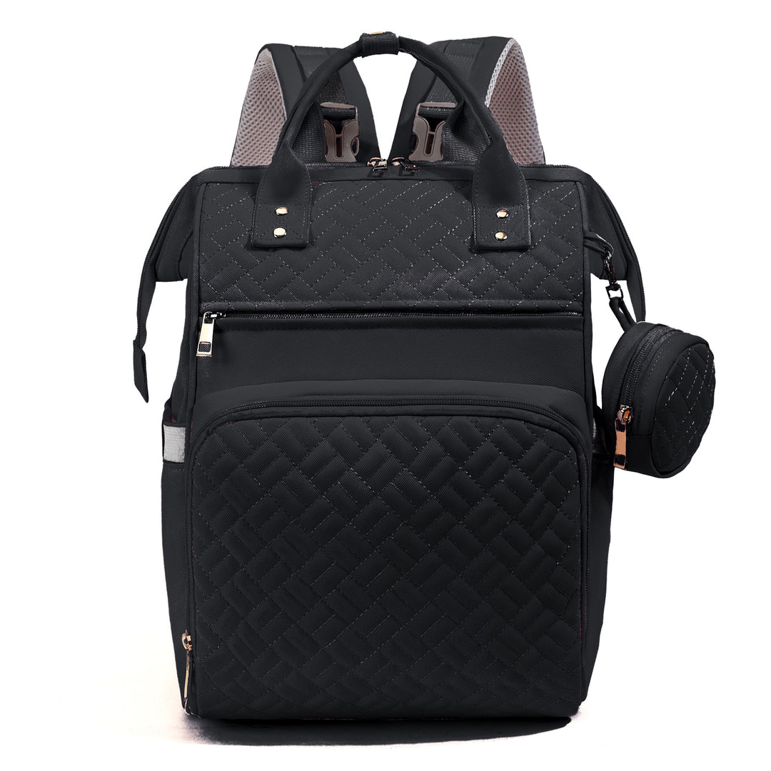 Elegant Multi-Functional Quilted Backpack Stornfield