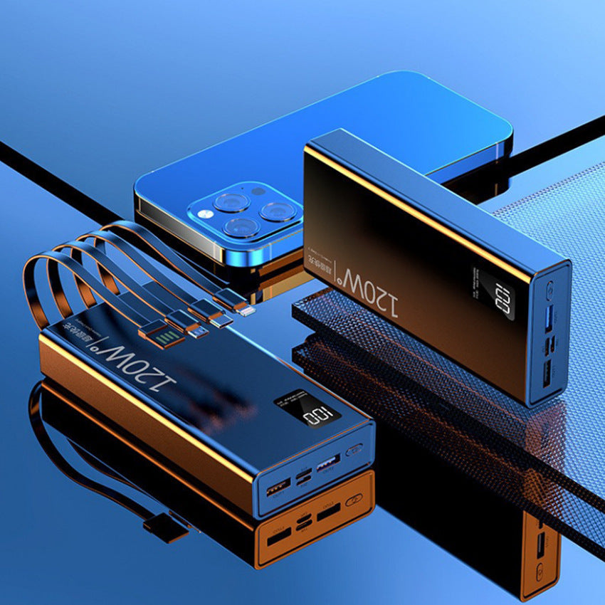 High-performance power bank with integrated fast charging ports and LCD display Stornfield