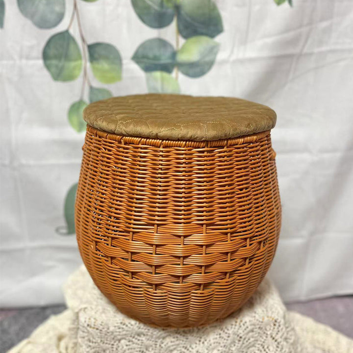 Women High-Quality Storage Basket with Padded Lid Stornfield