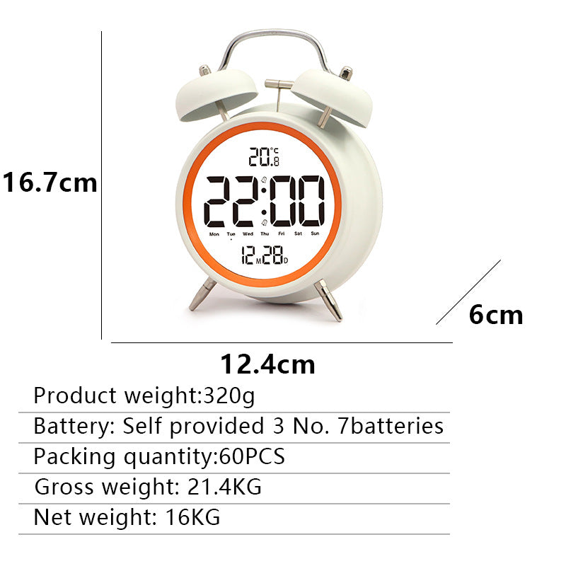 Digital alarm clock with large LED digits and temperature sensor Stornfield