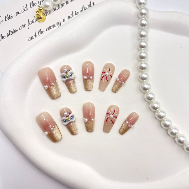 Artistic Glamourous Press-On Nail Set