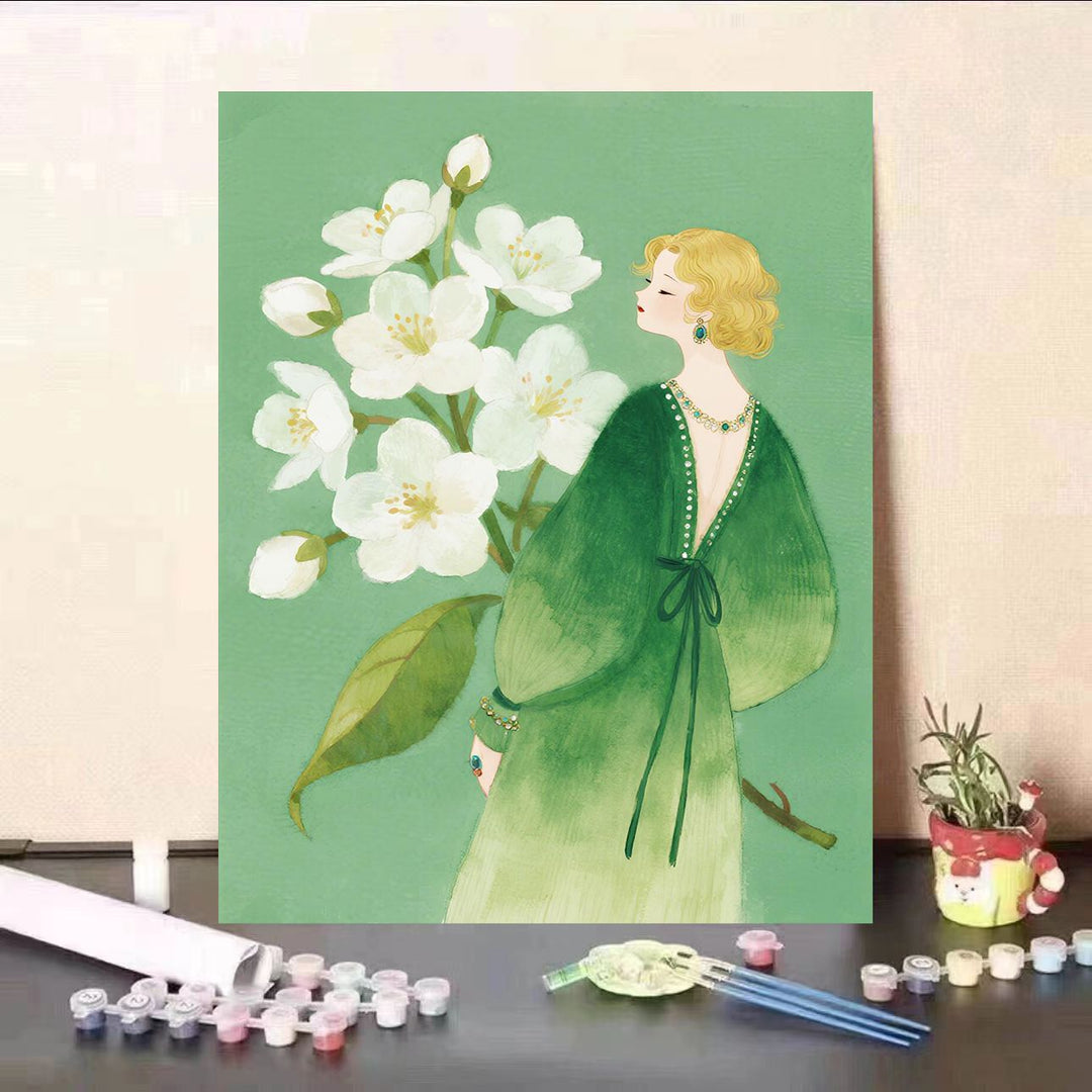 Floral Themed DIY Paint by Numbers Kit Stornfield