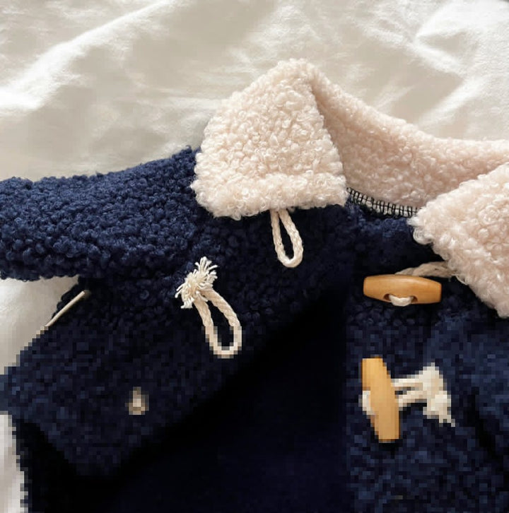 Sherpa-Lined Toggle Dog Coat