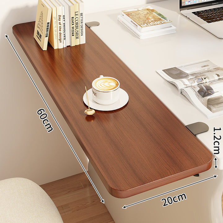Compact Wall-Mounted Foldable Clamp-On Desk Shelf