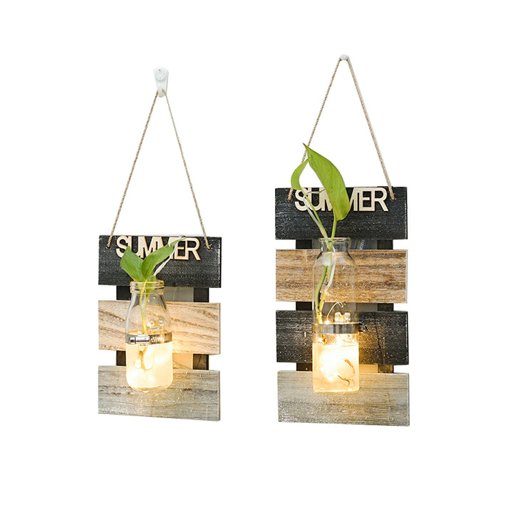 Wall decoration with glass carafe holder Stornfield