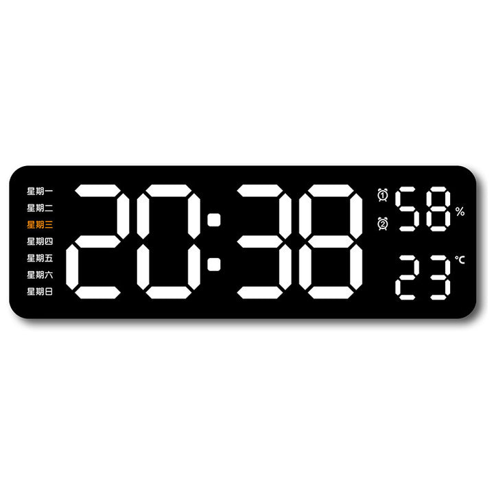 Digital wall clock with temperature and humidity display Stornfield