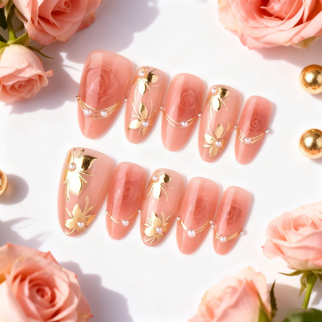 Floral Artisan Press-On Nail Set Stornfield