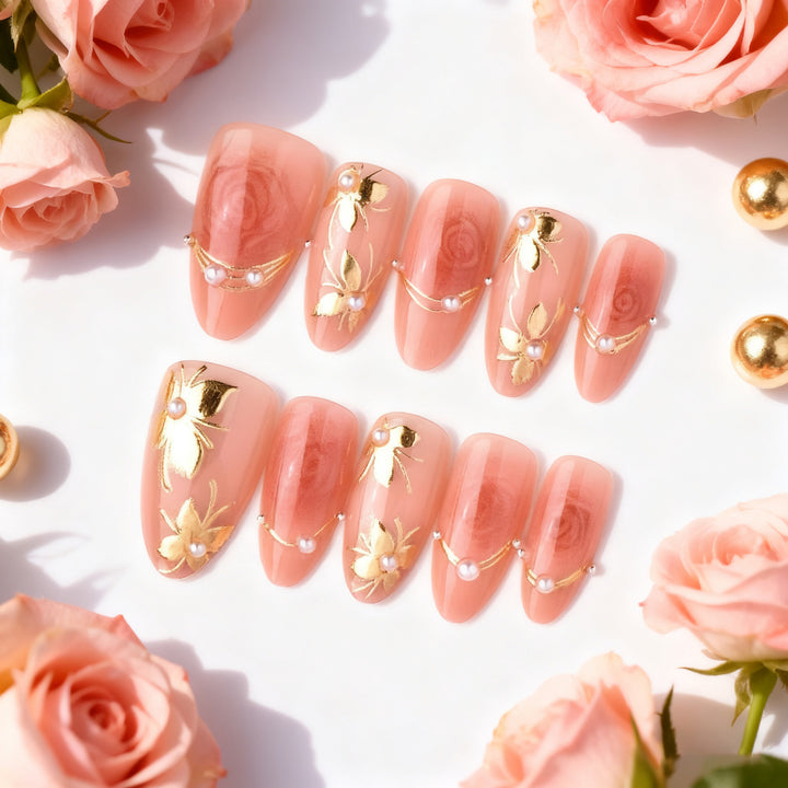 Floral Artisan Press-On Nail Set Stornfield