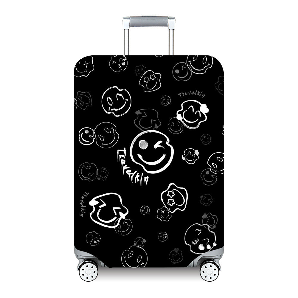 Unisex hard-shell travel suitcase with artistic landscape design Stornfield