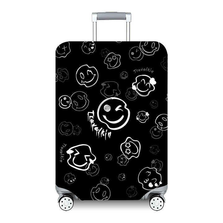 Unisex hard-shell travel suitcase with artistic landscape design Stornfield