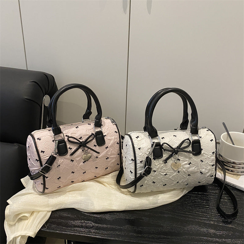 Bow-Embellished Handbag