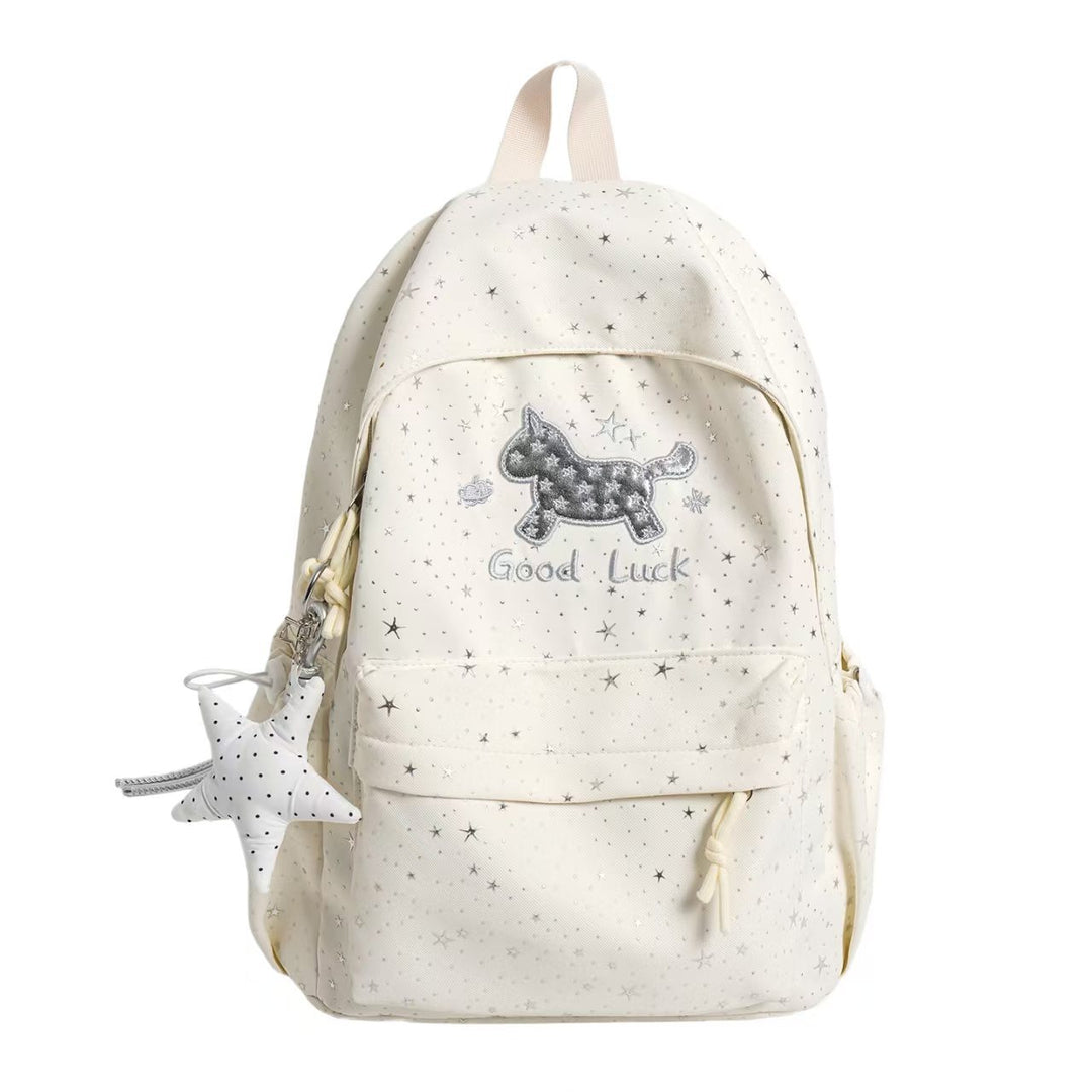 Backpack with Playful Cat Design and Sparkling Details Stornfield