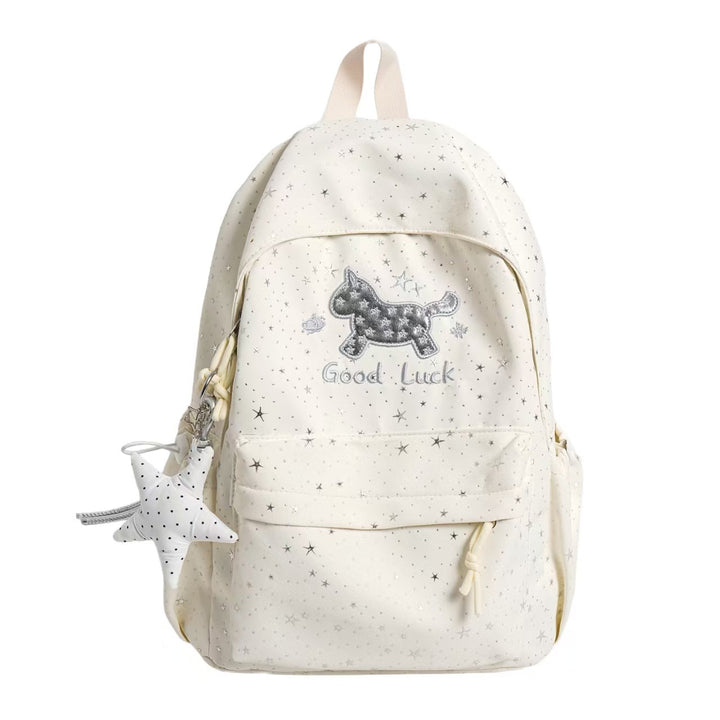 Backpack with Playful Cat Design and Sparkling Details Stornfield