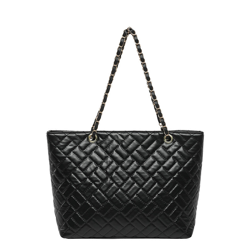 WoQuilted Tote Bag with Chain Handles Stornfield