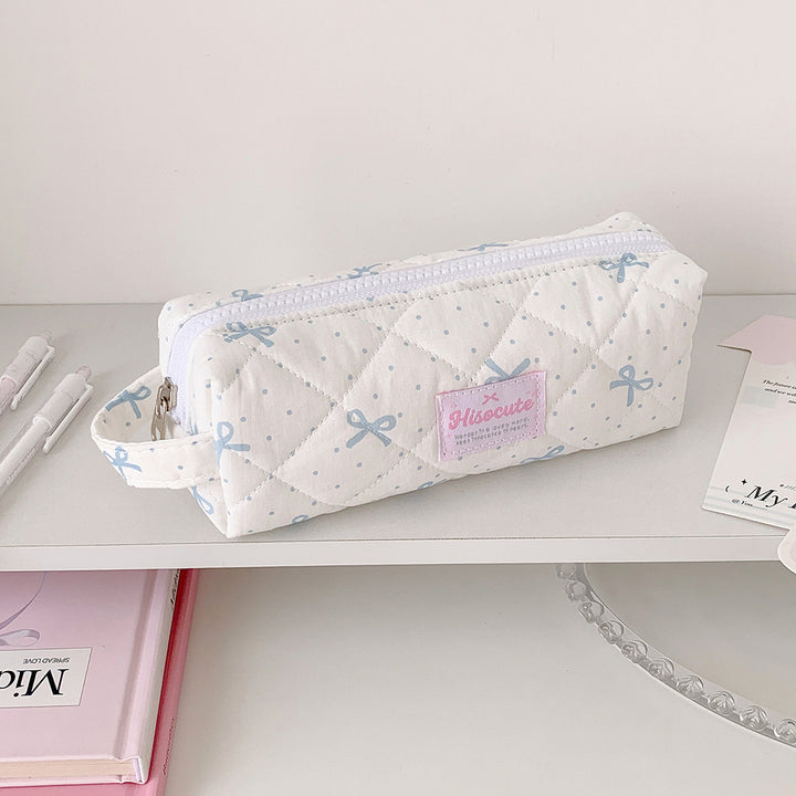 Quilted Pencil Case with Zipper Stornfield